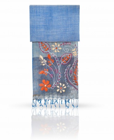 Палантин Женский ZW.EMB/BLUE